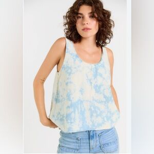 Porter Blue Wabi Sabi Crop Tank - Sky Wash | NWT